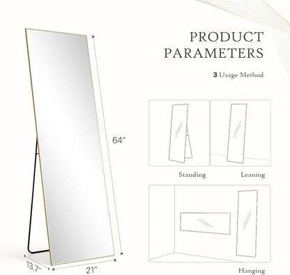 Mirror Full Length, Upgraded Body Wall Mirrors - Image 2