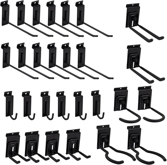Slat Wall Accessories 28 PCS Garage Hooks Heavy Duty Slatwall Panel Hook by FRAYSCENT