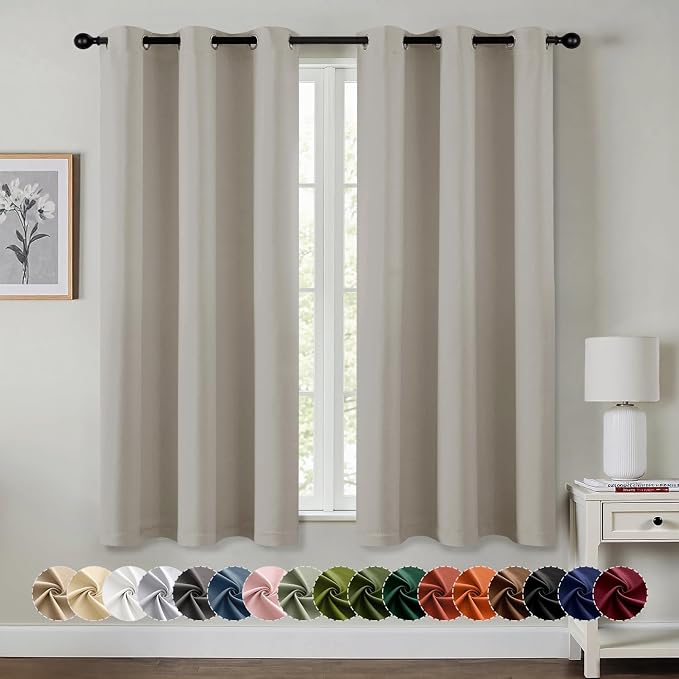 MIULEE Blackout Curtains for Bedroom Living Room 2 Panels, Thermal Insulated by MIULEE