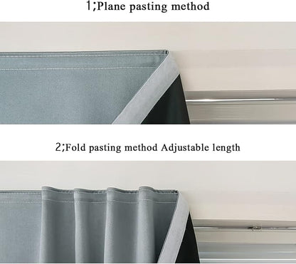 AJAZZ self Adhesive Portable 100% Blackout Curtains Simple and Easy to - Image 5