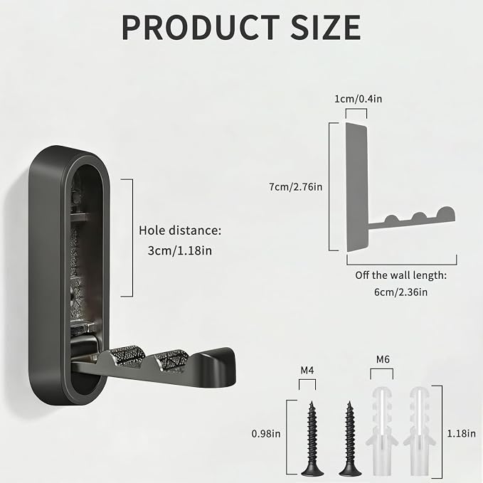4PCS Foldable Wall Hooks, Flip Down Design - Image 8