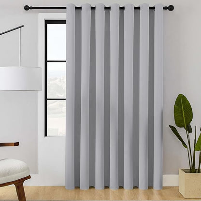 ChrisDowa Room Divider Curtain 84 Inches Long, Wide Blackout Sliding Door by ChrisDowa