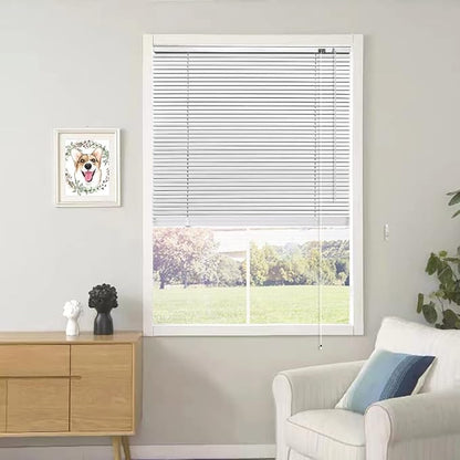 YIIBAII Mini Blinds Suitable for 31" W x 64" H Windows 1" Aluminum Horizontal by YIIBAII