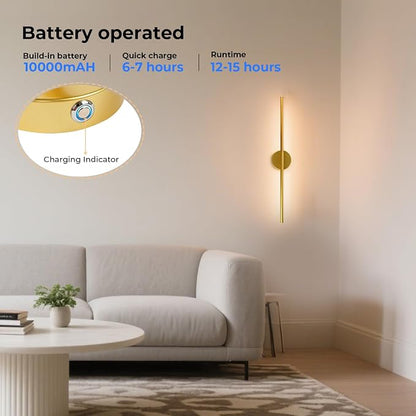 GvvooHome 1 Pack Battery Operated Wall Sconce Detachable 360°Rotate, Wireless - Image 4