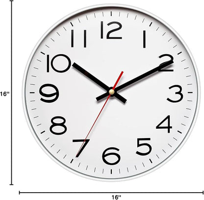 NUOVO 16 Inch Wall Clock Number Quartz Decorative Wall Clock Quiet Wall Clocks - Image 7