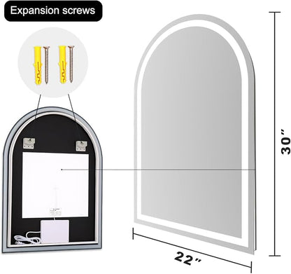 Arched LED Bathroom Mirrors - Image 9