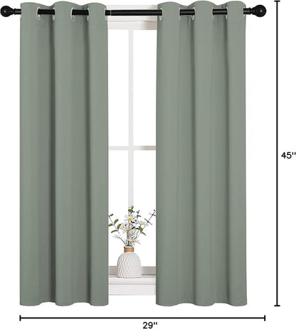 NICETOWN Bedroom Curtain Panels Blackout Draperies, Thermal Insulated Solid - Image 10