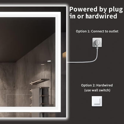 LOAAO 77X36 LED Bathroom Mirror - Image 7