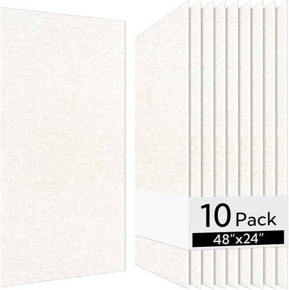 Olanglab Acoustic Wall Panels 10 Pack, 48 x 24 per Acoustic Panels Sound by Olanglab