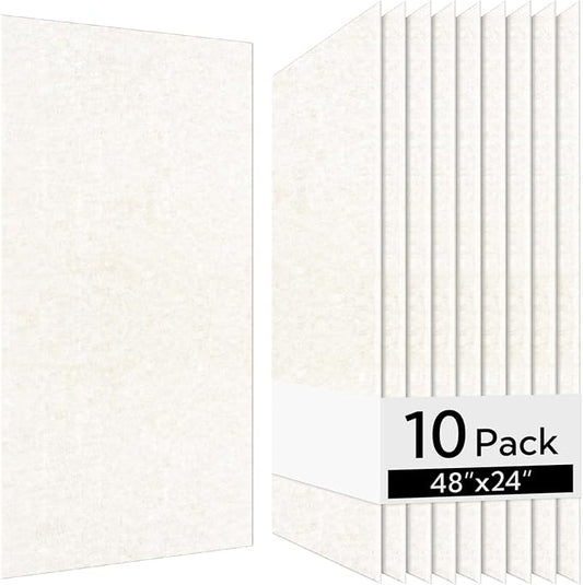 Olanglab Acoustic Wall Panels 10 Pack, 48 x 24 per Acoustic Panels Sound by Olanglab