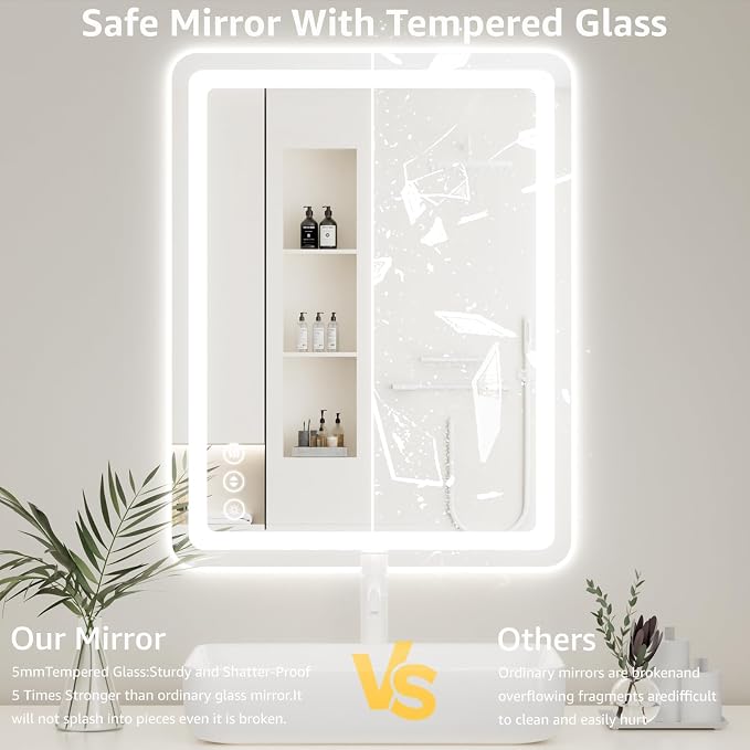 48" x 36" Led Bathroom Mirror - Image 4