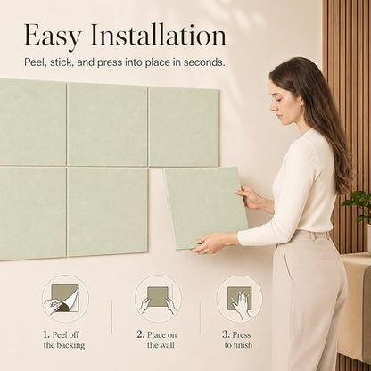 Large Cork Boards for Walls – 36" x 24" Self Adhesive Felt Wall Tiles - Image 4