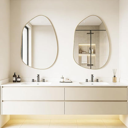 Irregular Wall Mirror Asymmetrical Mirror, Decorative Modern Mirror, Tempered - Image 7