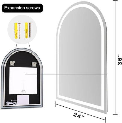 Arched LED Bathroom Mirrors - Image 9