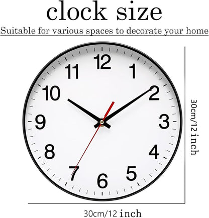 Spinaround Wall Clock, Modern Wall Clocks Battery, Silent Non-Ticking Analog - Image 4