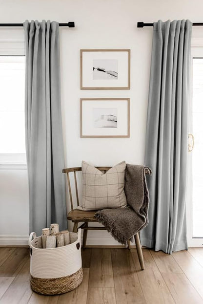 100% Blackout Shield Linen Blackout Curtains - Image 6