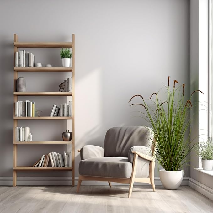 Artificial Plant 5ft(1pack) Tall Artificial Grass Plant,Faux Plants Indoor Home Decorative Artificial Plants & Flowers in Pot Fake Plant, House Plant Indoor