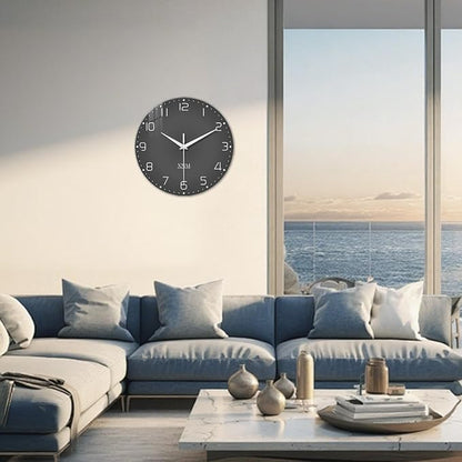 XNM Large Decorative Clocks Battery Operated 20 Inch Dark Grey Wall Clock - Image 5