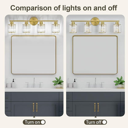 Crystal Bathroom Light Fixtures, Bathroom Lighting Fixtures Over Mirror - Image 7
