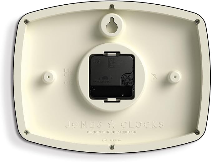 JONES CLOCKS® Movie wall Clock | Retro Rectangular Clock | 10 inch | Mocha - Image 7