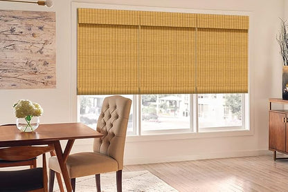 Letau No Drill No Tools Cordless Wood Window Shades Blinds, Bamboo Light - Image 2