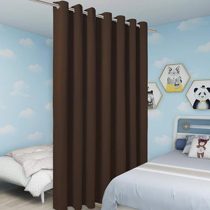 BONZER Room Divider Curtain Screen Partitions Total Privacy Wall Grommet Wide - Image 5