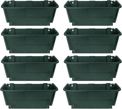 Self-Watering Wall Mounted Planter Set, Indoor and Outdoor Vertical Planter by Unknown