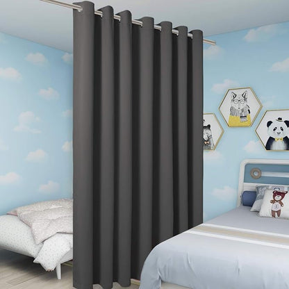 BONZER Extra Wide Room Divider Curtain Total Privacy Wall Grommet Top Thermal - Image 5