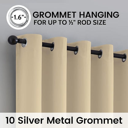 SimpleHome 100% Blackout Curtains - Image 5