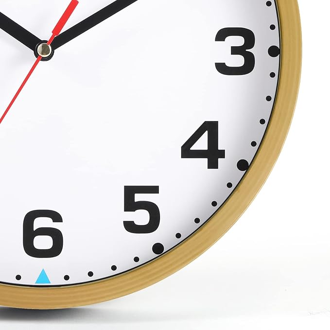 SIN&MI Wall Clock 9 Inch Battery Operated Silent Non-Ticking Wall Clock Modern - Image 2