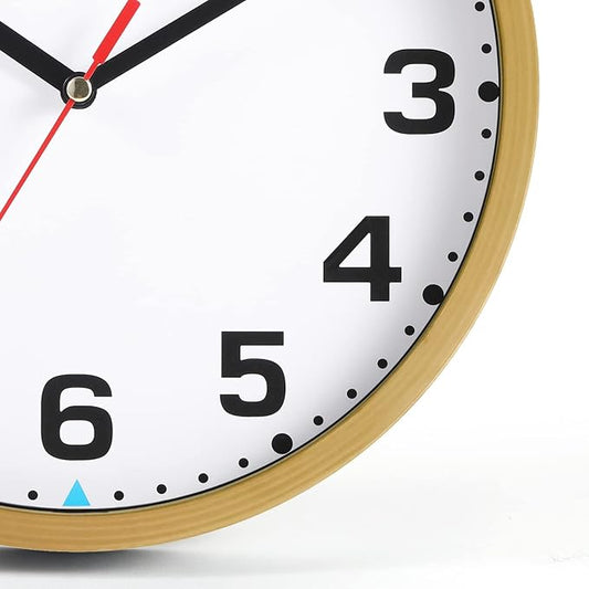 SIN&MI Wall Clock 9 Inch Battery Operated Silent Non-Ticking Wall Clock Modern - Image 2