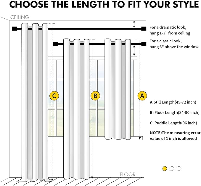 MIULEE Blackout Curtains for Bedroom Living Room 2 Panels, Thermal Insulated - Image 7