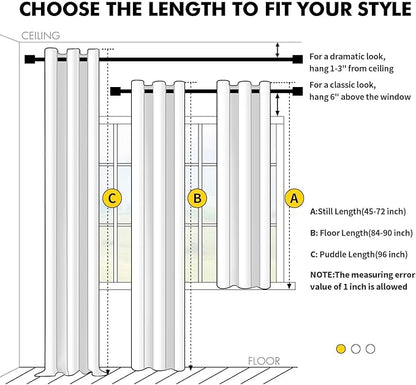 MIULEE Blackout Curtains for Bedroom Living Room 2 Panels, Thermal Insulated - Image 7
