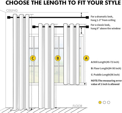 MIULEE Blackout Curtains for Bedroom Living Room 2 Panels, Thermal Insulated - Image 7