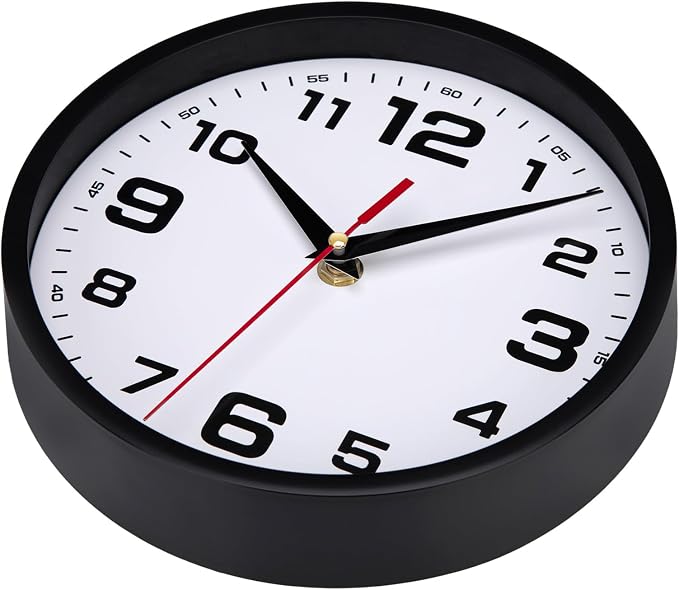 Silent Wall Clocks Battery Operated 12 Inch No Ticking Modern Analog Clock - Image 5
