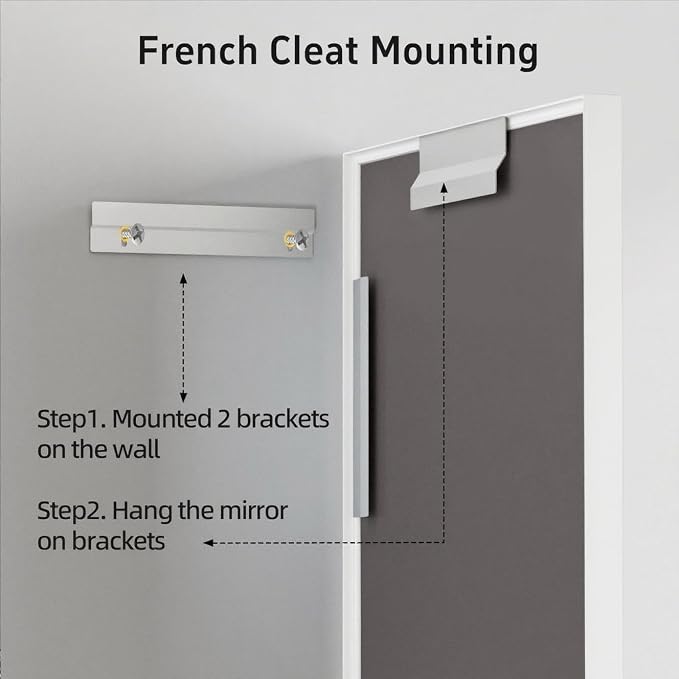 24x32 Inch White Bathroom Mirror, Wall Mounted Bathroom Vanity Mirrors - Image 6