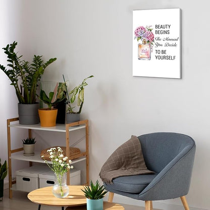 Inspirational Pink Flower Wall Art Decor - Image 5