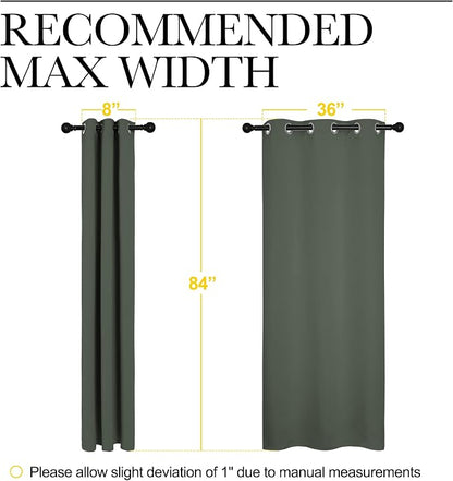 NICETOWN Window Treatment Thermal Insulated Solid Grommet Blackout - Image 7
