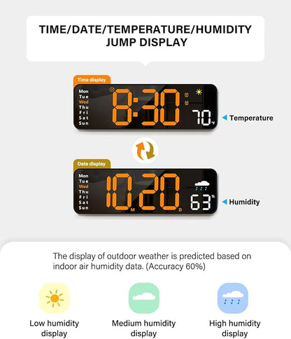 Digital Wall Clock, Digital Clock Large Display - Image 4