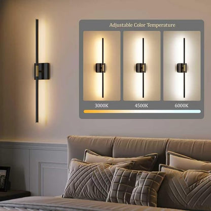 Morauroral 30 Inch Battery Operated Wall Sconces Set of Two, Dimmable Wall - Image 4