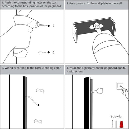 KELUOLY Modern Plug in Long Wall Sconce, 39.3" White Matte LED Wall Lights - Image 7
