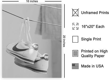 Poster Master Shoes in Clothesline Print - Image 2