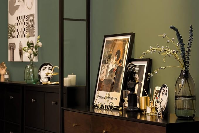 Dimoon 236''x17.7'' Green Peel and Stick Wallpaper Contact Paper Modern Self - Image 8