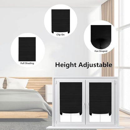 Window Blinds Cordless Blackout No Drill Cut to Size Clip On Stick On Self - Image 8