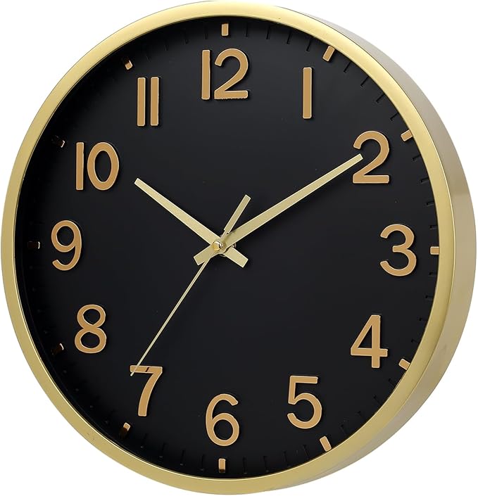 Wall Clocks Battery Operated 12 inch Modern Wall Clock, Silent Non Ticking Wall - Image 2