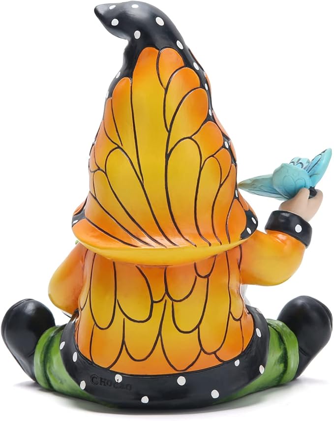 Hodao Spring Butterfly Gnomes Decorations Butterfly Gnomes Ornaments Scandinavian Tomte Elf Decor Summer Butterfly Gnomes Figurines for Outdoor Garden Decor Birthday Gifts for Mom, Women, Grandma