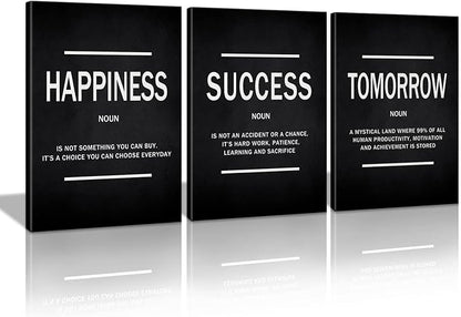 KAWAHONE Success Quotes Wall Art, Motivational Entrepreneur Tomorrow Poster by KAWAHONE