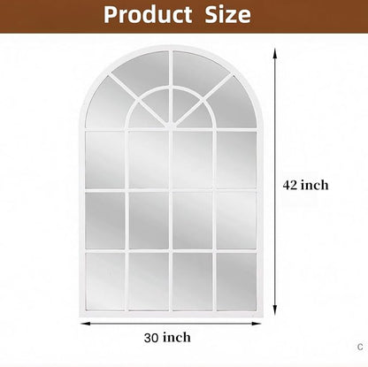Arch Wall Mirror Mounted Decorative, Arched Window Pane Mirror - Image 6