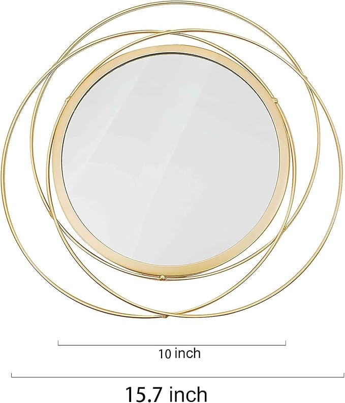 2 Set. Circle Mirrors for Wall Decor for Living Room Bedroom Bathroom Entryway - Image 6