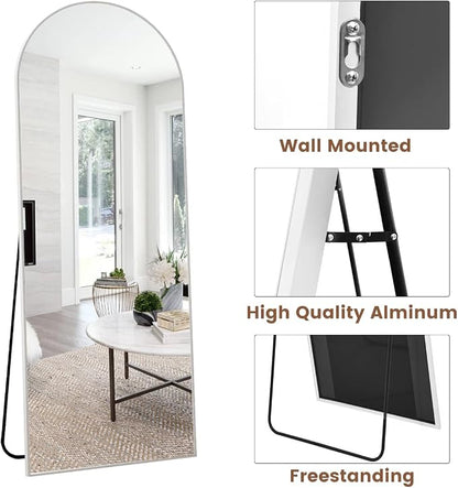 Arched Floor Mirror, Standing Mirror Hanging or Leaning, Body Mirrors - Image 6